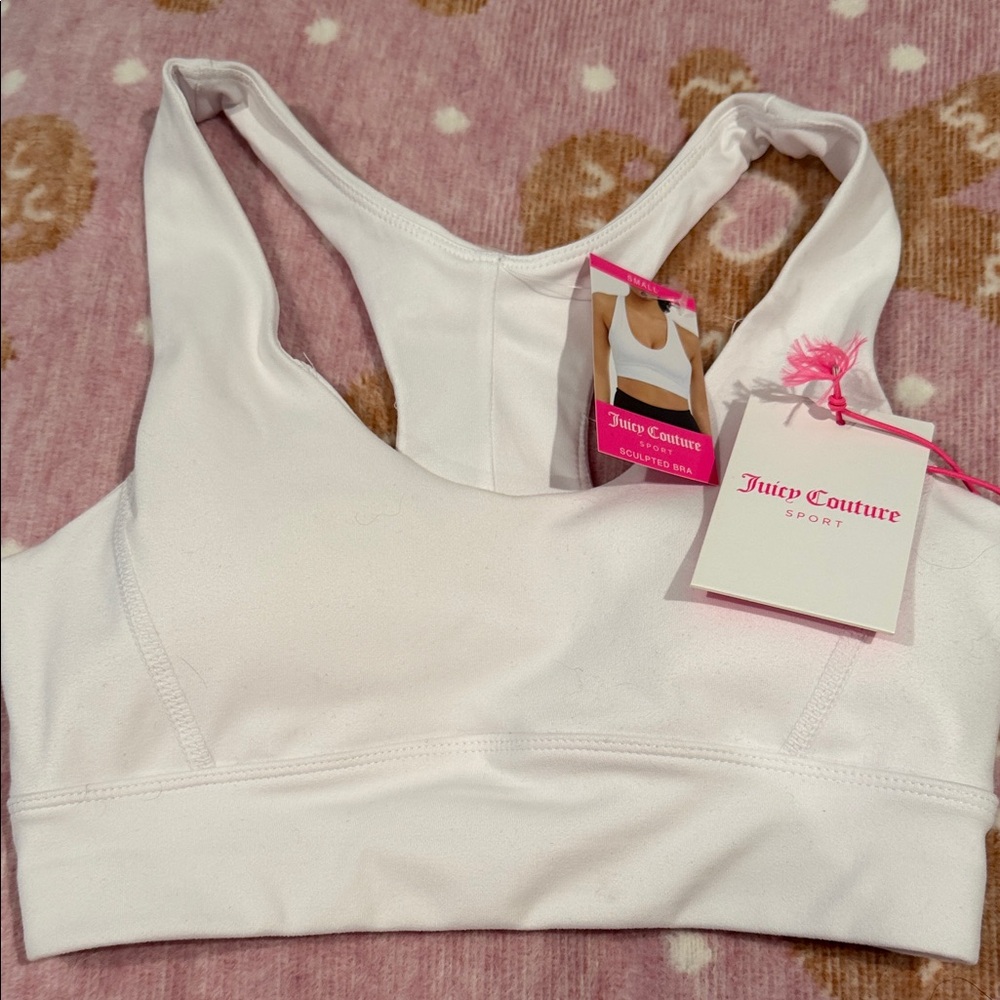 Juicy Couture White Sports Bra